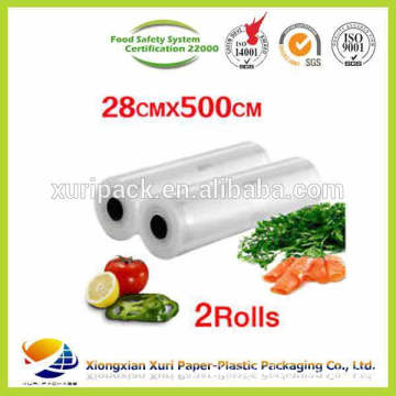 Vacuum bags for vegetables and fruits